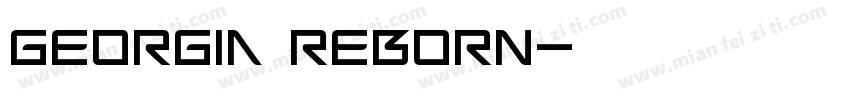 Georgia ReBORN字体转换